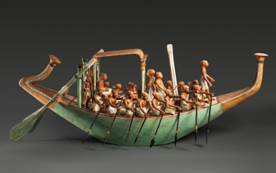 パドリングボートの模型、中近東 作： Egyptian 12th Dynasty
