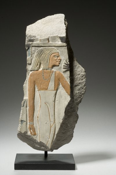 レリーフフラグメント、1980-1801 BC（石灰岩） 作： Egyptian 12th Dynasty