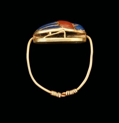 スカラベ指輪、中王国 作： Egyptian 12th Dynasty