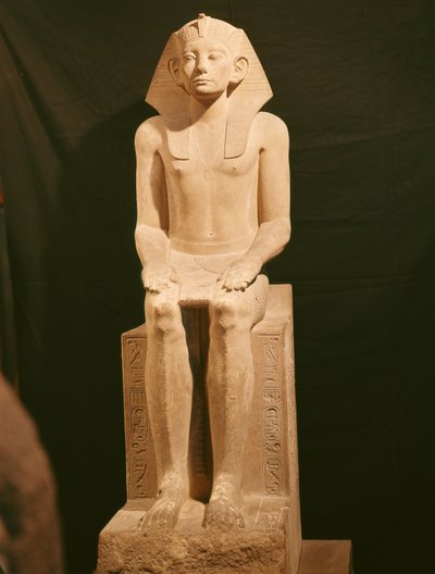 アメネムハット3世の像（紀元前1843〜1798年）（石灰岩） 作： Egyptian 12th Dynasty