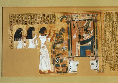 ネブケドの死者の書、... 作： Egyptian 18th Dynasty