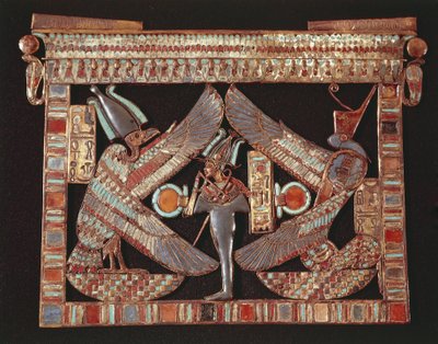 黒地にオシリスを描いたブレストプレート 作： Egyptian 18th Dynasty