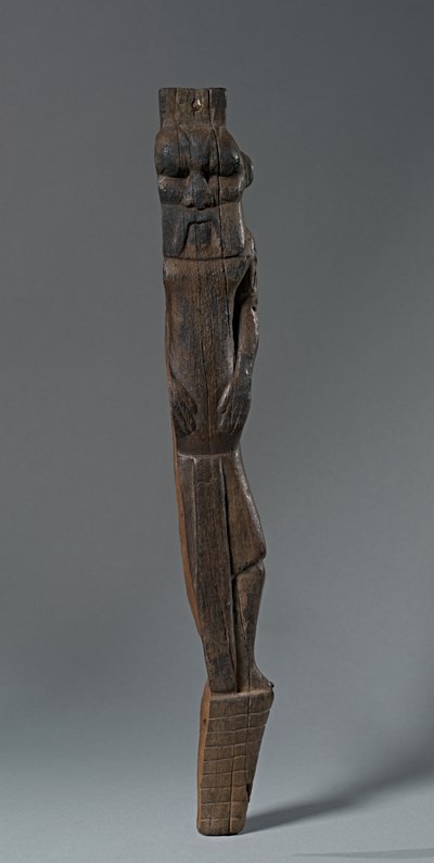 神ベスとの椅子またはベッドの脚、紀元前1540年-1296年 作： Egyptian 18th Dynasty