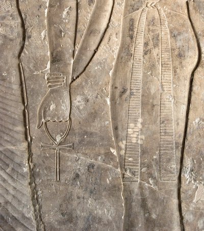 エジプトのアンティーク。アンクのヒエログリフ。ケルーエフの墓（TT192）（第18王朝 作： Egyptian 18th Dynasty