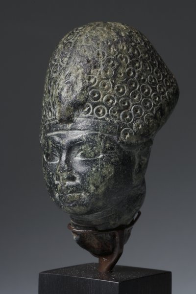 新王国、アメンホテプ3世の首長（緑色のステアタイト） 作： Egyptian 18th Dynasty