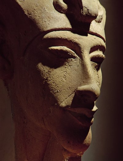 アメノフィス4世（アケナテン）の頭（紀元前1364-47年） 作： Egyptian 18th Dynasty