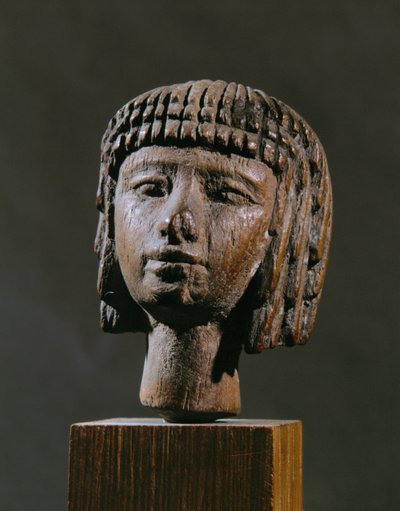女子水泳選手の頭部 作： Egyptian 18th Dynasty