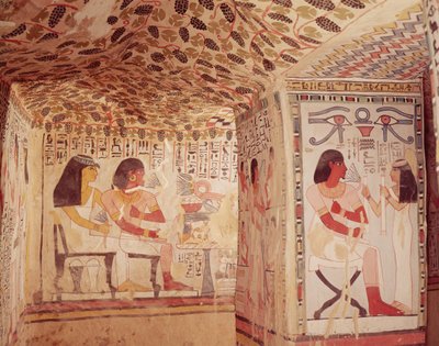 セネファーの墓の内部、新しい王国 作： Egyptian 18th Dynasty
