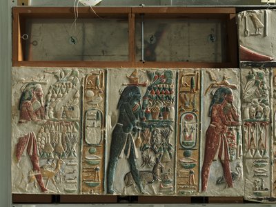 ノームの神々の供物、紀元前1391- 1353年 作： Egyptian 18th Dynasty