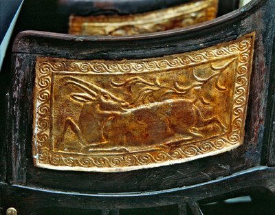 子供の椅子のパネル、ニューイングランド、ツタンカーメンの墓から 作： Egyptian 18th Dynasty