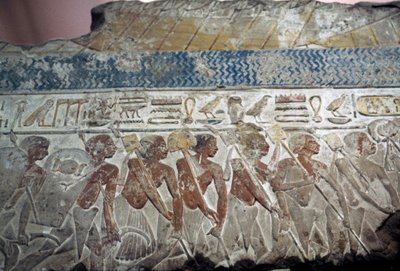 軍事パレードのレリーフ 作： Egyptian 18th Dynasty