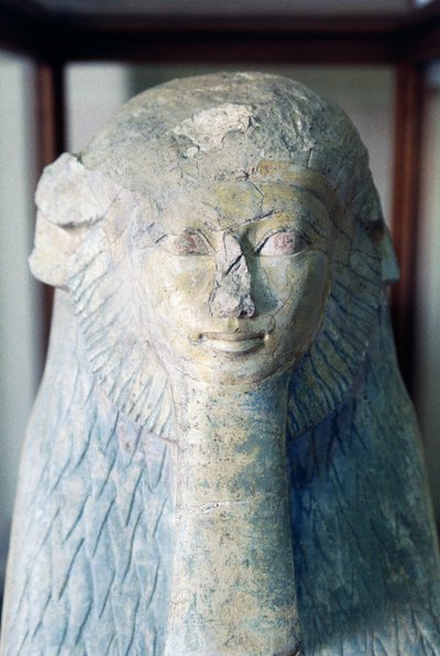 ハトシェプスト女王のスフィンクス（デイル・エル・バハリ出土、エジプト文明、新王国時代、第18王朝時代 作： Egyptian 18th Dynasty