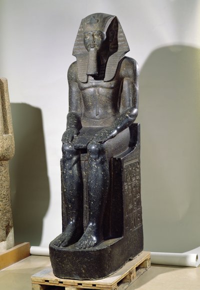 アメノフィス3世の像（紀元前1391-1353年頃）、ニュータニス、タニス（閃緑岩） 作： Egyptian 18th Dynasty