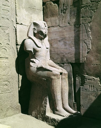ツトメス3世の像（紀元前1490〜39年頃）新王国（花崗岩） 作： Egyptian 18th Dynasty
