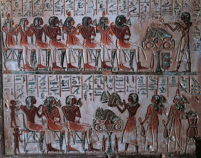 カラの石碑の詳細 作： Egyptian 19th Dynasty