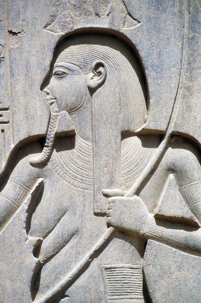 古代テーベ、ルクソール、アメン神殿、ラムセス2世の宮廷、ラムセス2世像の台座のレリーフ（ユネスコ世界遺産リスト 作： Egyptian 19th Dynasty