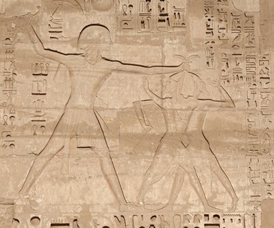 エドフ、ホルス神殿、敵の虐殺シーン 作： Egyptian 19th Dynasty