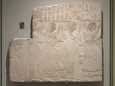 主治医のアメンホテプと家族の墓の救済、紀元前1279年〜1257年 作： Egyptian 19th Dynasty