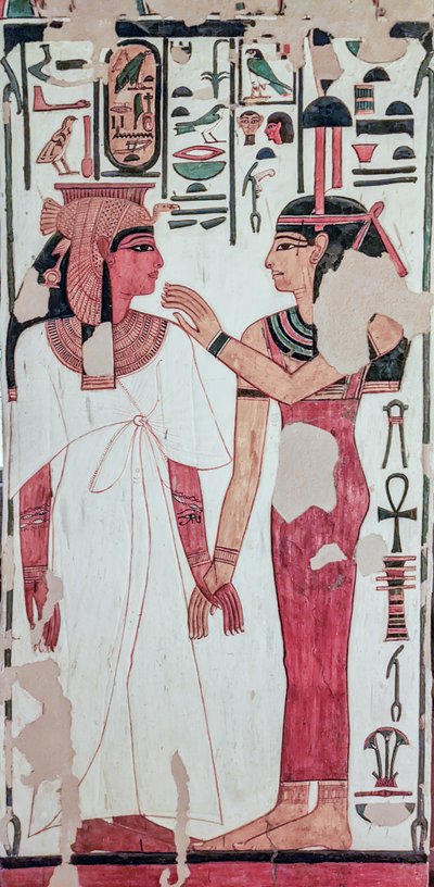ネフェルタリの墓。 （壁画） 作： Egyptian 19th Dynasty