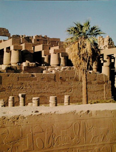 ラムセス2世の壁とトトメス神殿 作： Egyptian 19th Dynasty