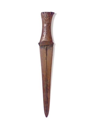 ダガー、新王国時代、紀元前1156-51年頃（木と青銅） 作： Egyptian 20th Dynasty