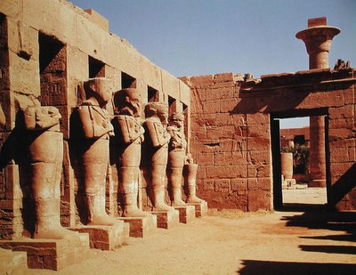 ラムセス3世の神殿の柱の柱III（c.1184-1153 BC）新王国 作： Egyptian 20th Dynasty