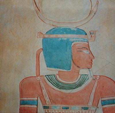 ラムセス3世の息子、カエムワセット2世の墓からの神シェペス（紀元前1187-1156紀元前）ニューキングダム（塗られた石灰岩） 作： Egyptian 20th Dynasty