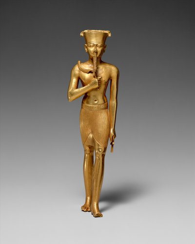 アメンの彫像（金 作： Egyptian 22nd Dynasty