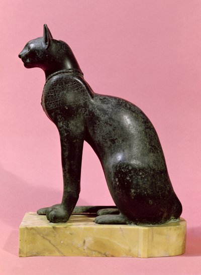 猫の彫刻（後期）（ブロンズ 作： Egyptian 26th Dynasty