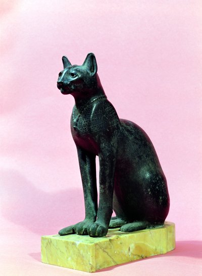 猫の彫刻（後期）（ブロンズ 作： Egyptian 26th Dynasty