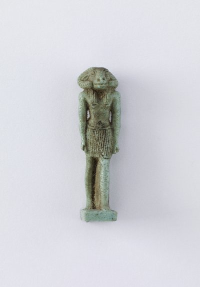 クヌム神の立像、サイテ時代、紀元前664〜525年（ファイアンス） 作： Egyptian 26th Dynasty