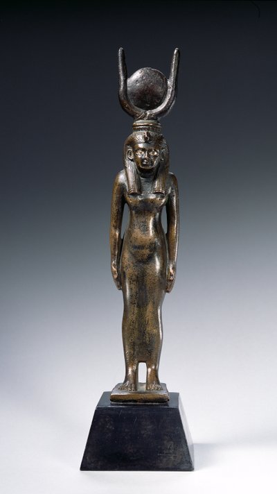 イシスの像（ブロンズ 作： Egyptian 26th Dynasty