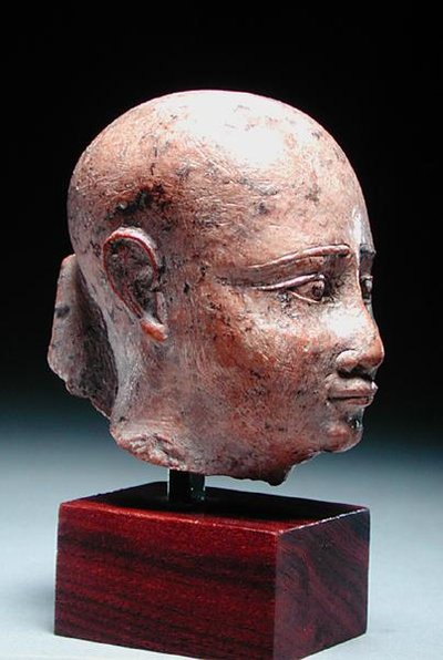 男性頭部、紀元前350年頃（ライムストーン）（185236も参照） 作： Egyptian 30th Dynasty