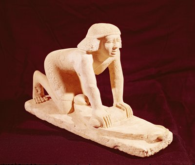 サッカラ出身の召使いの穀物、オールドキングダムのモデル 作： Egyptian 5th Dynasty