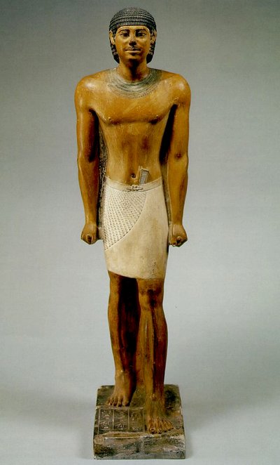 アテマスタンディング（石灰岩塗装） 作： Egyptian 6th Dynasty