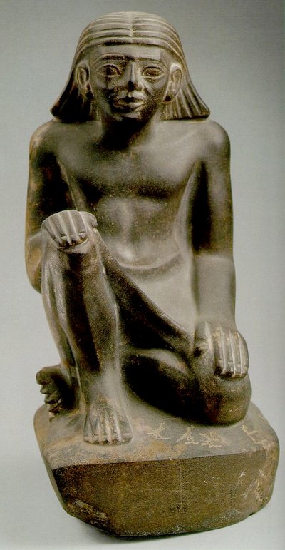 チャウ王子着席（greywacke） 作： Egyptian 6th Dynasty