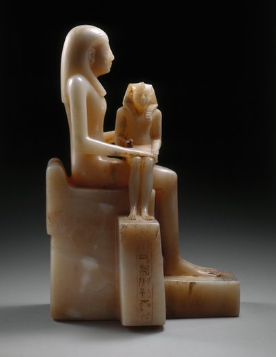 Pepy IIと彼の母女王Meryreankhnes、おそらく旧王国サッカラ出身（方解石） 作： Egyptian 6th Dynasty Egyptian 6th Dynasty