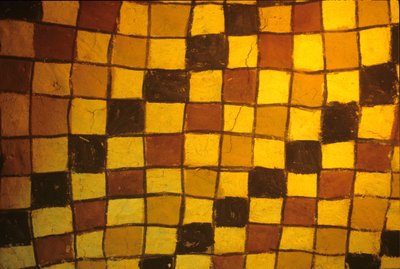 古代エジプト、墓の天井の模様、絵画／フレスコ画、セヌファーの墓、テーベ、ルクソール 作： Egyptian Egyptian