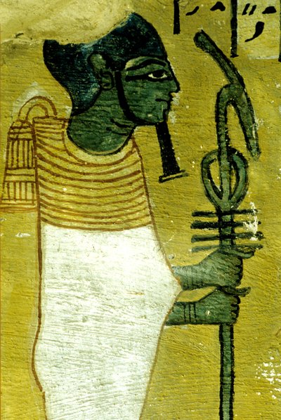 古代エジプト、壁画、セネデムの墓、貴族の墓、テーベ、デイル・エル・メディナ 作： Egyptian Egyptian