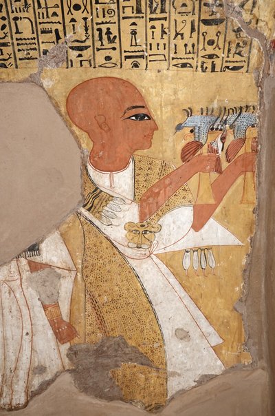 インヘルカウ墳墓、デイル・エル・メディネ 作： Egyptian Egyptian