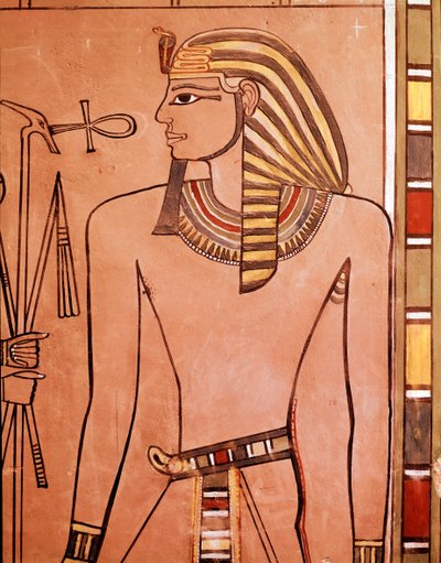 アメンホテプ2世（アメノフィス2世）（フレスコ画 作： Egyptian Egyptian
