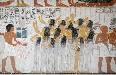 葬列の様子、ラモースの墓 作： Egyptian Egyptian