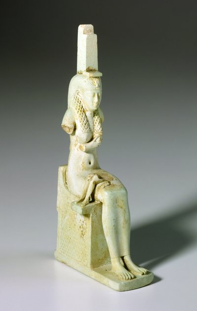 イシスとホルスの魔除け、紀元前305-30年（ファイエンス） 作： Egyptian Ptolemaic Period