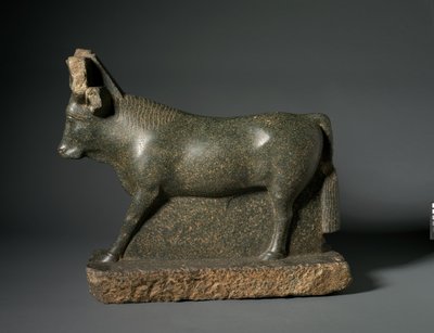 アピスブル、紀元前400〜100年（蛇紋岩） 作： Egyptian Ptolemaic Period
