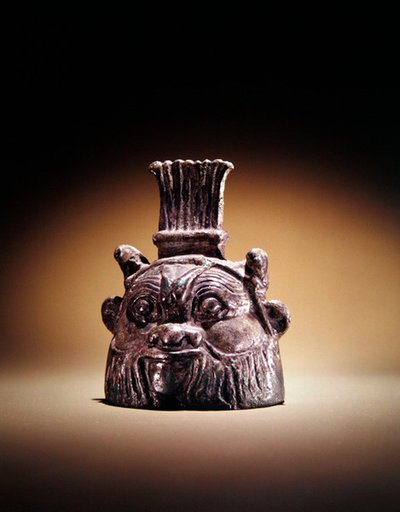 ベス（ブロンズ）の形の鐘 作： Egyptian Ptolemaic Period