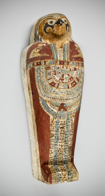 とうもろこしミイラ、紀元前332-150年（木、粘土、砂、とうもろこし、リネン） 作： Egyptian Ptolemaic Period