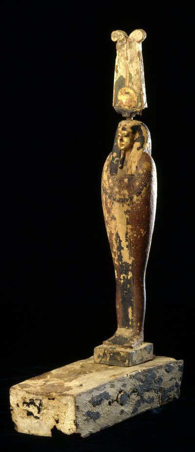 プタハ-ソカール-オシリスの図、紀元前332-30年（木、多色、金） 作： Egyptian Ptolemaic Period