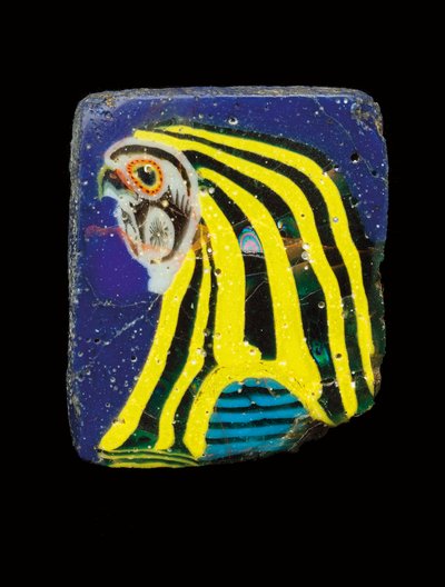 モザイクファルコンヘッドインレイ、紀元前2〜1世紀 作： Egyptian Ptolemaic Period