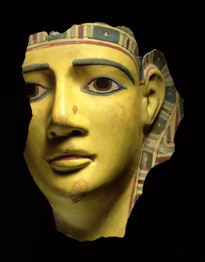 ミイラマスク（ポリクロームカルトナージュ） 作： Egyptian Ptolemaic Period