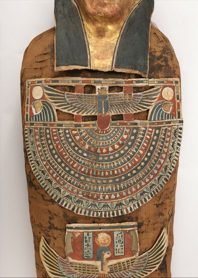 ネスミンのミイラ（胴体の細部）、紀元前200～30年 作： Egyptian Ptolemaic Period
